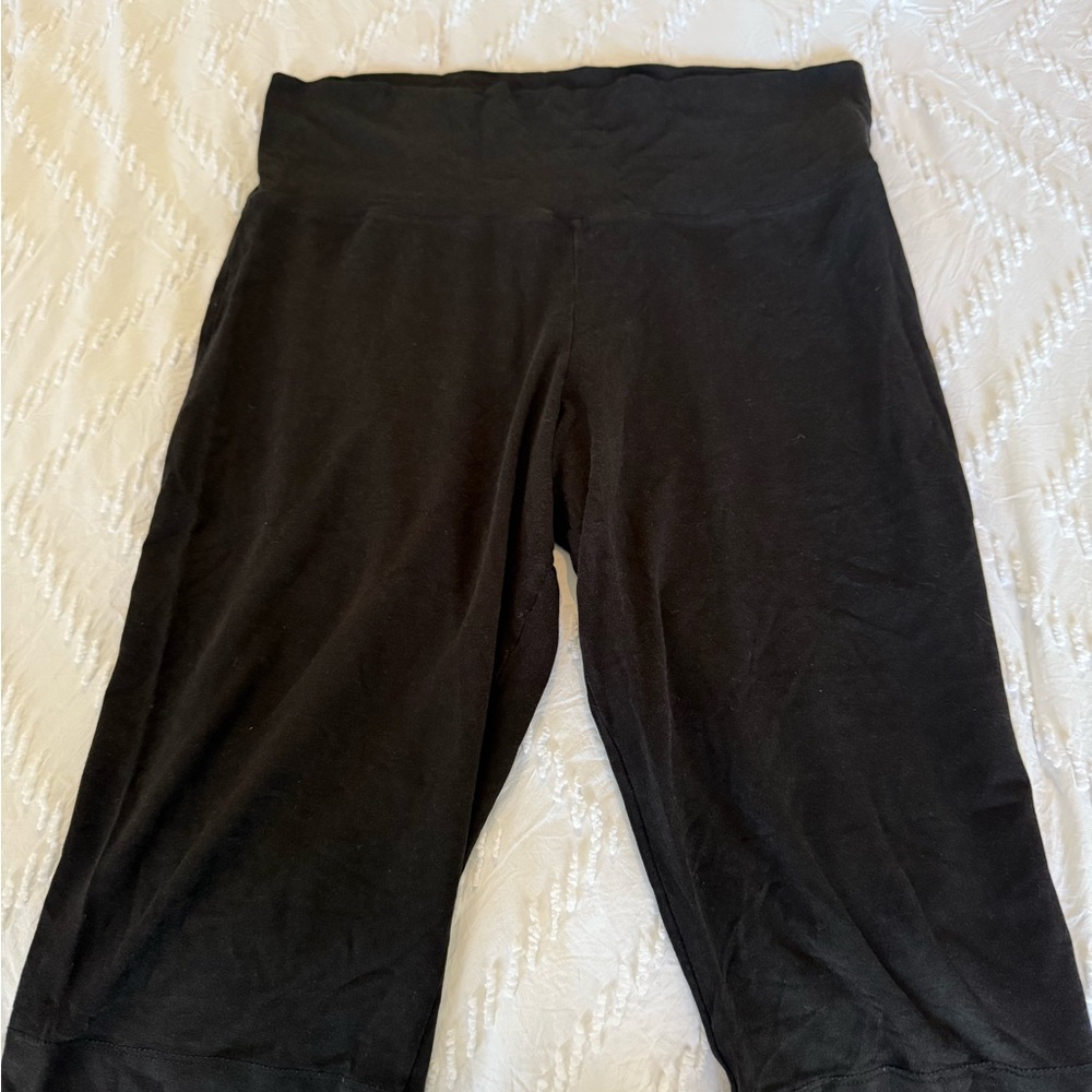 Black Maternity Capri Pants